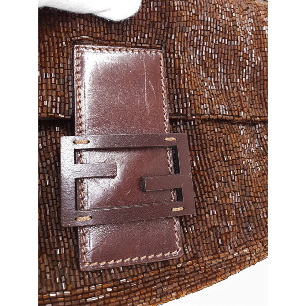 Fendi Bag Bucket Beaded Semi Shoulder Mamma - Picture 6 of 9